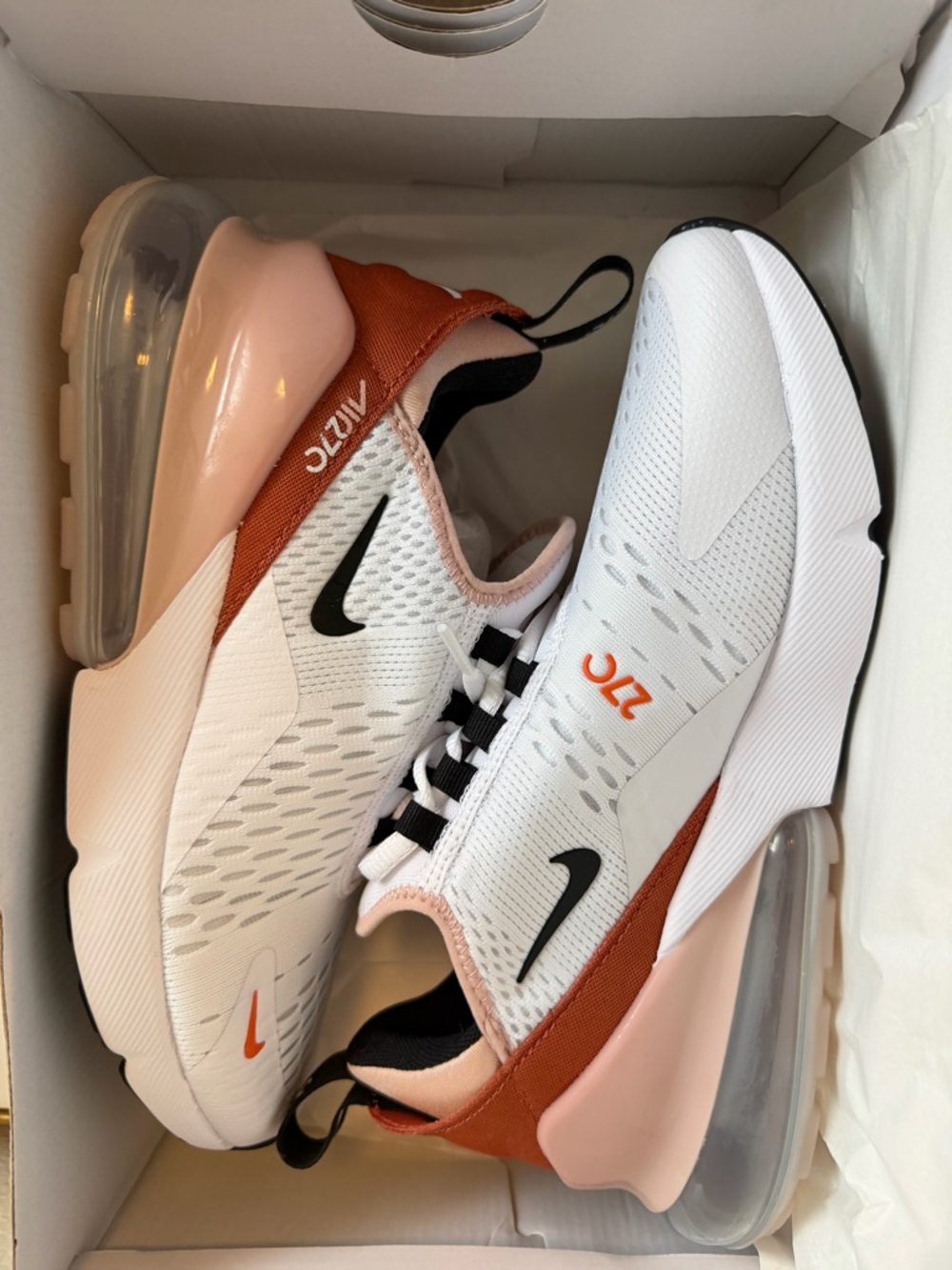 Nike Women’s Air Max 270 White, Pink Oxford Blanc & Blush Pink Sneakers